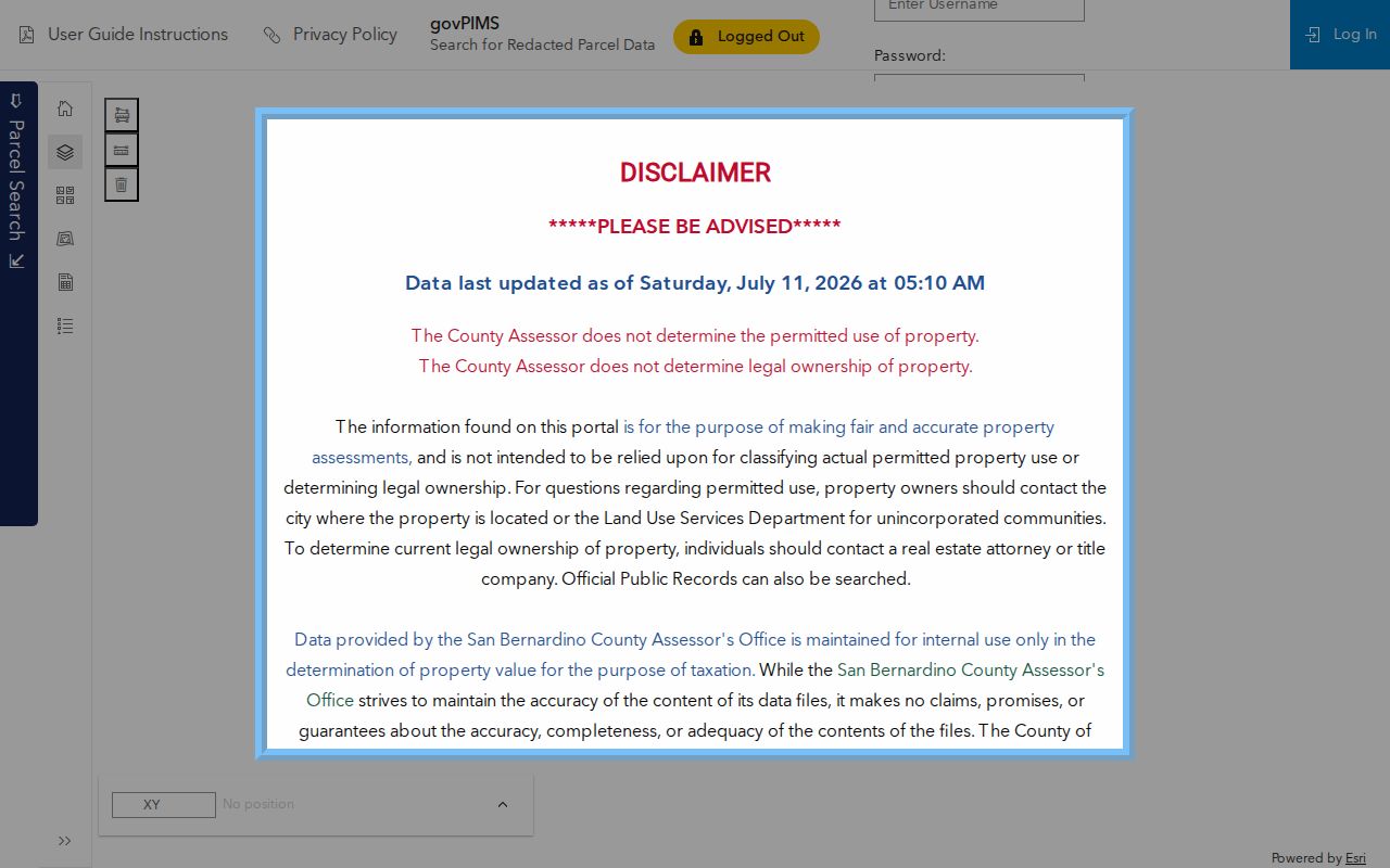 Apple Valley people search through govPIMS property records